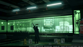 Illustration for article titled One Last Look at Deus Ex's Brilliant Concept Art